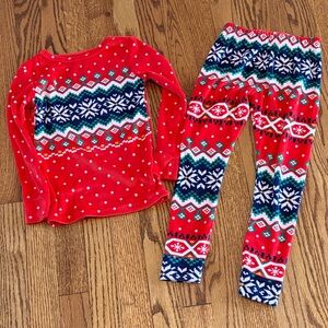 Cat & Jack 5T Festive Red and Blue Kids Pajamas. Also selling matching in 2T